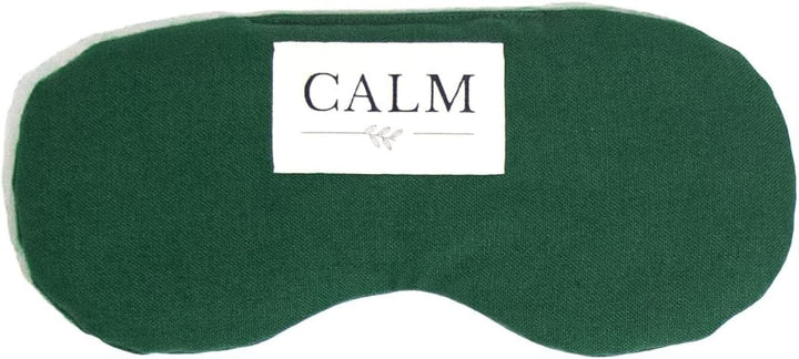 CALM Augenkissen mit Leinsamenfüllung Lavendel, Entspannung, Kühlung, Yoga (Dunkelgrün), Dunkelgr&amp;