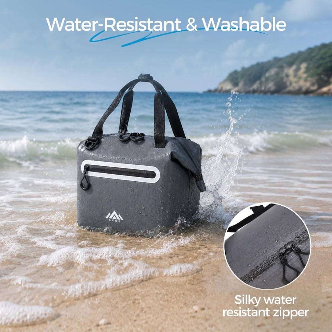 Lekesky Kühltasche Klein 12L – Wasserdicht & Leckgeschützt, Isolierte Lunchtasche für Unterwegs, Tra