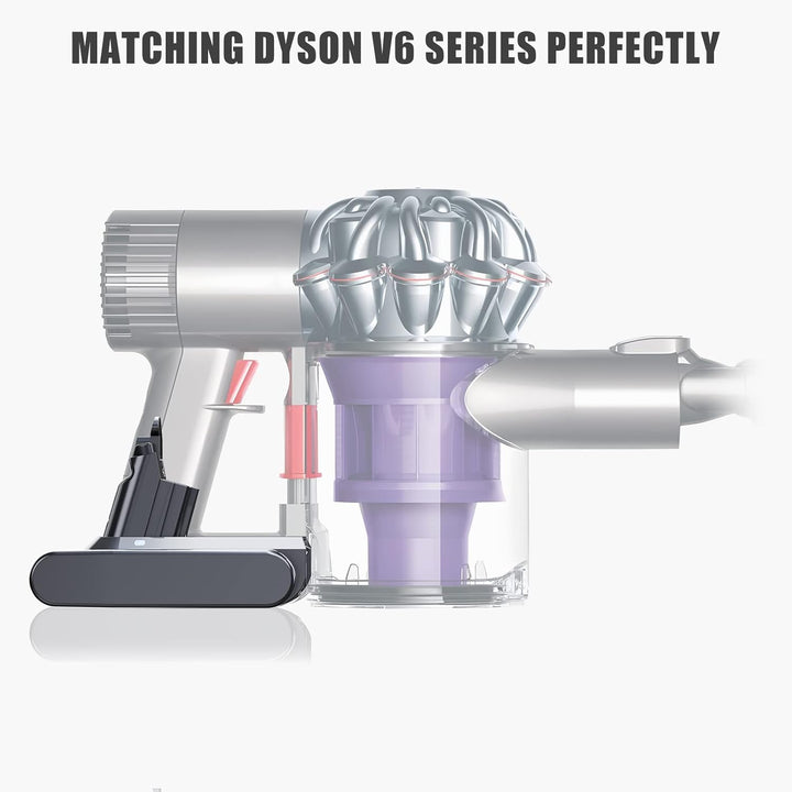 6000mAh V6 Ersatzakku für Dyson V6 Akku Kompatibel DC62 DC58 DC59 DC61 Animal DC72 DC74 SV03 SV05 SV