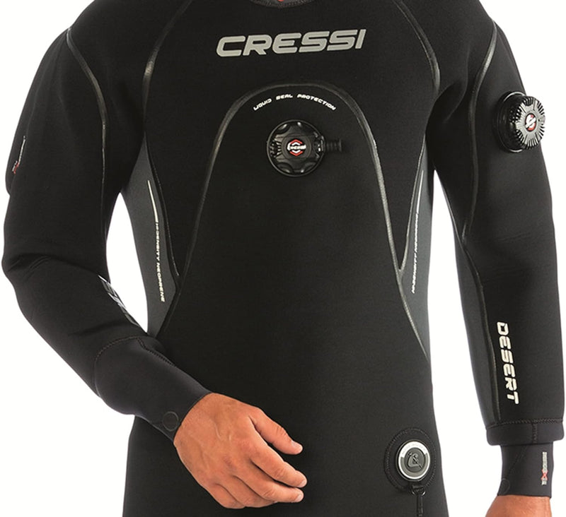 Cressi Unisex-Adult Inflataion Hose + Or for Suit (86Cm) Regler mit Schnellverbindung für Trockenanz