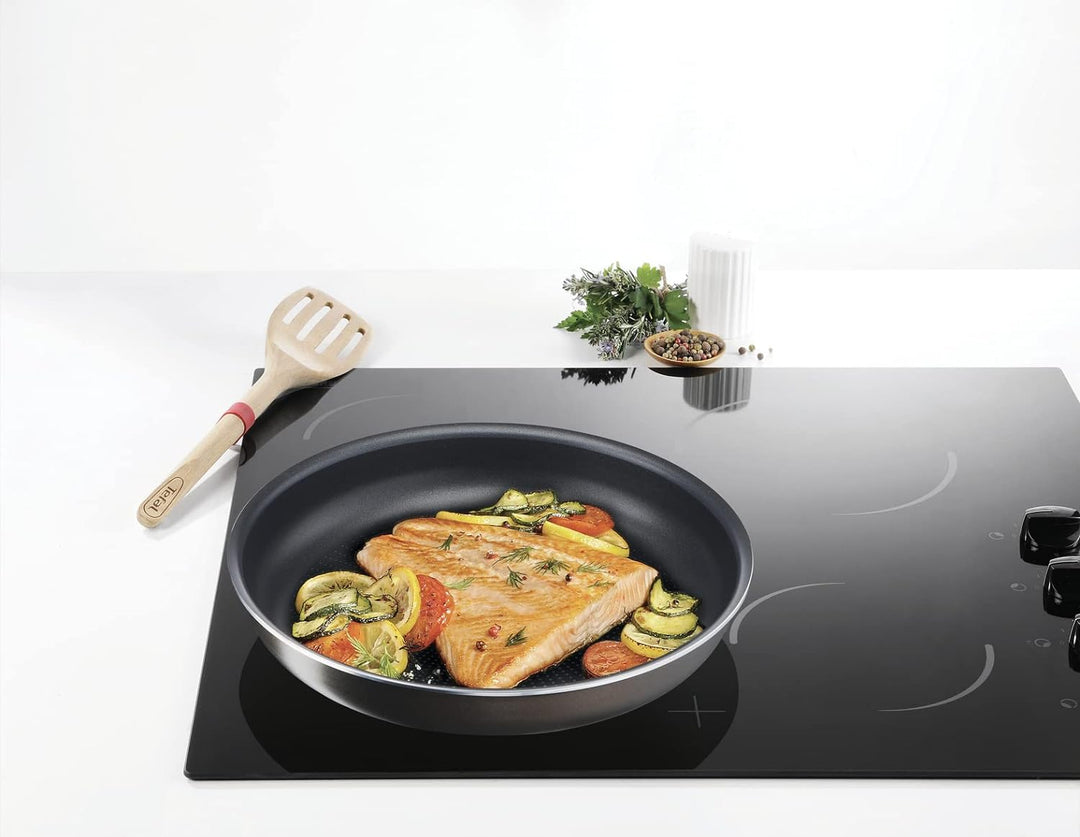 Tefal Ingenio Easy Plus Pfannen-Set, 24/28 cm, abnehmbarer Griff, stapelbar, Antihaftbeschichtung, f