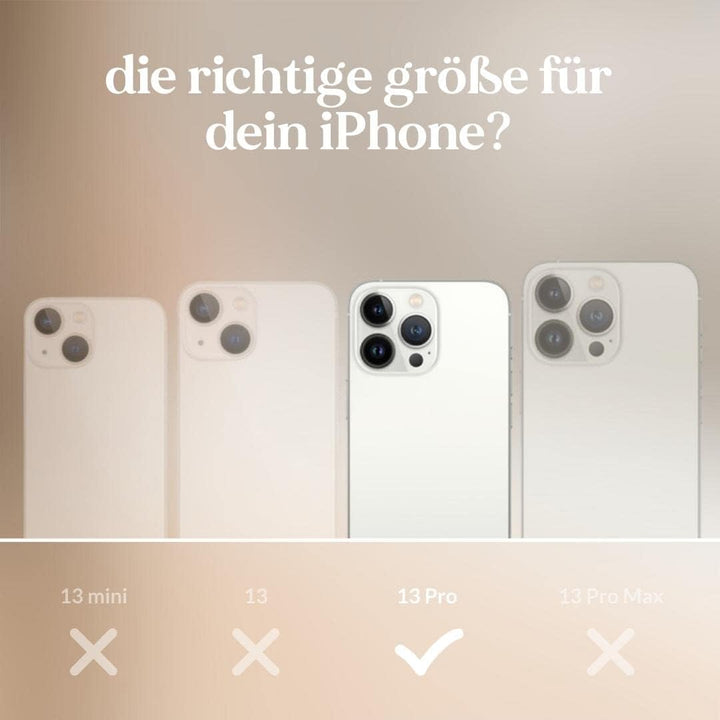 Woodcessories - Nachhaltige Handykette abnehmbar kompatibel mit iPhone 13 Pro Hülle mit Band blau -