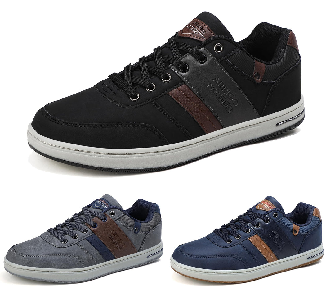ARRIGO BELLO Freizeitschuhe Herren Sneaker PU Leder Walkingschuhe Atmungsaktive Athletic Formal Clas
