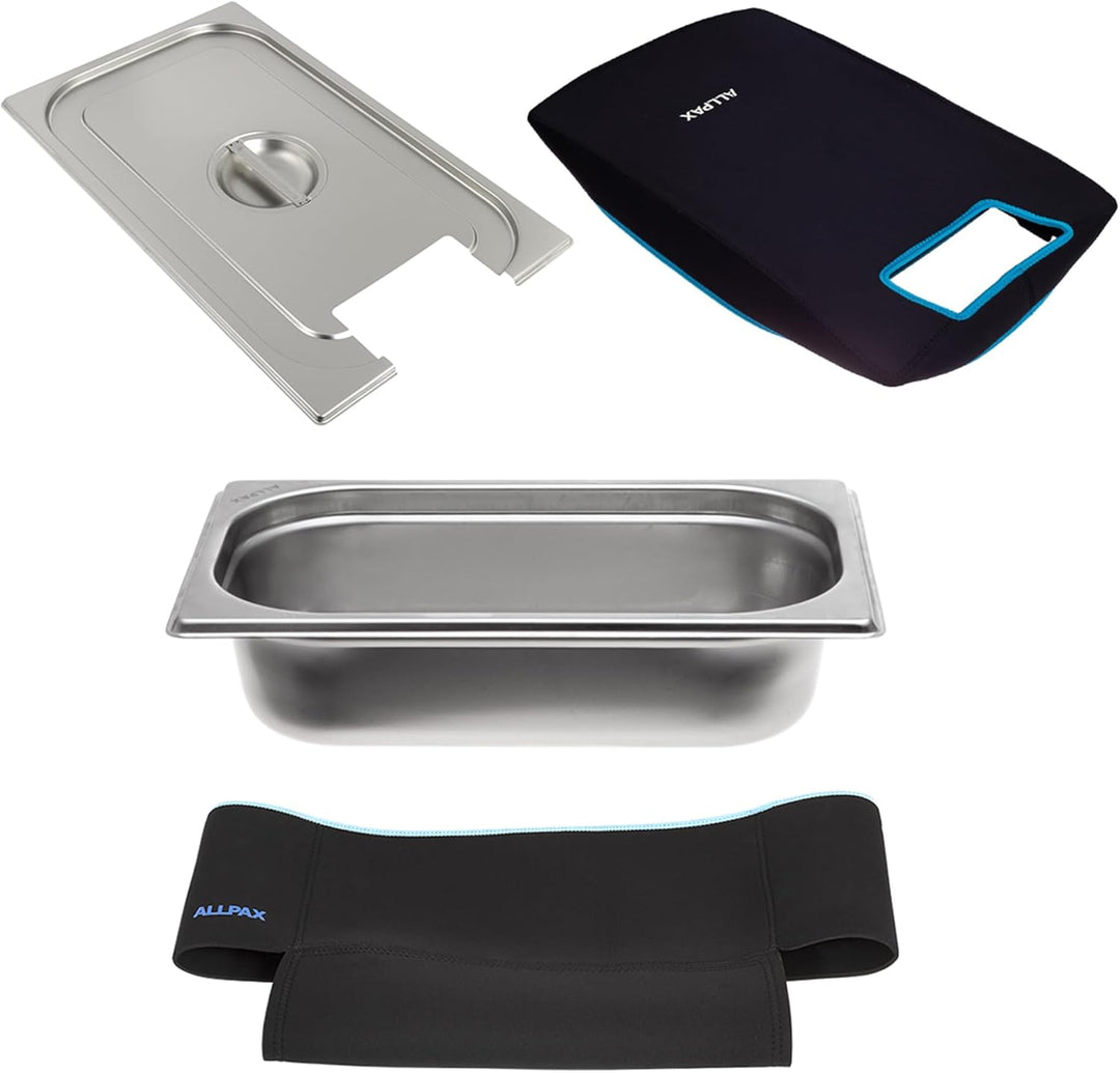 Sous Vide Isolierungs-Set GN 1/1: GN 1/1 Behälter (200mm) inkl. Isolierung + GN 1/1 Deckel mit Aussc