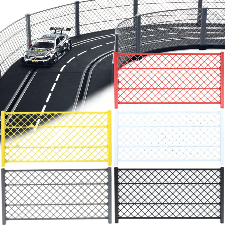 Overdrive-Racing Fangzaun für Carrera Digital 124 132 Evolution - 1m-10m - Grau Schwarz Weiss Rot Ge