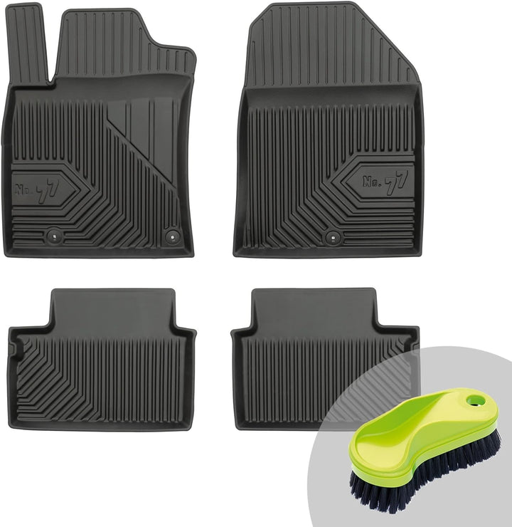 FROGUM No.77 Gummimatten Ganzjahresset von Auto Fussmatten Autofussmatten für Hyundai i30 III ab 201