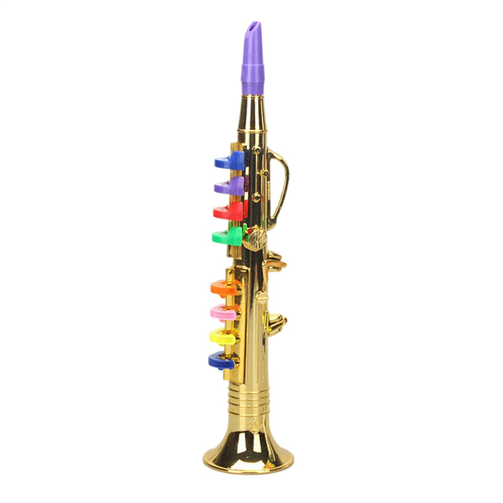Saxophon für Kinder, Musical Sound Toy, mit 8 farbigen Notenschlüsseln, geeignet für Teach Basic Son