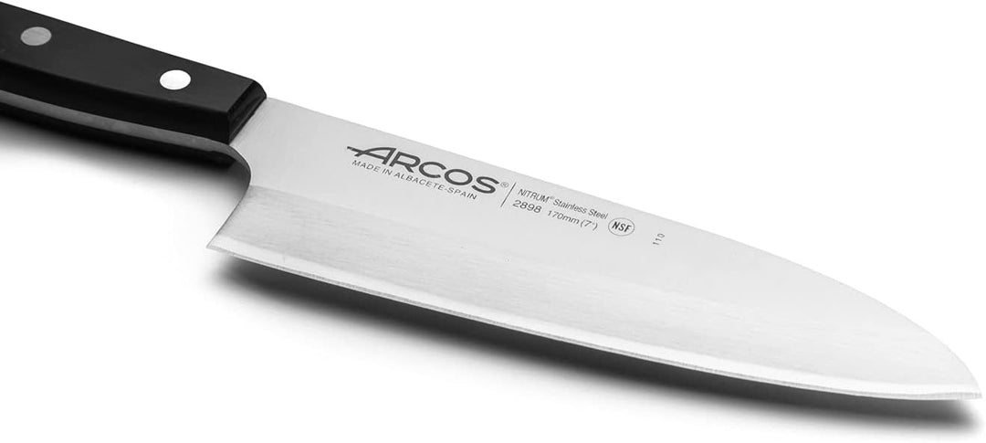 Arcos 289804 Serie Universal - Messer Deba Asiatisches Messer - Klinge Nitrum Edelstahl 170 mm - Han