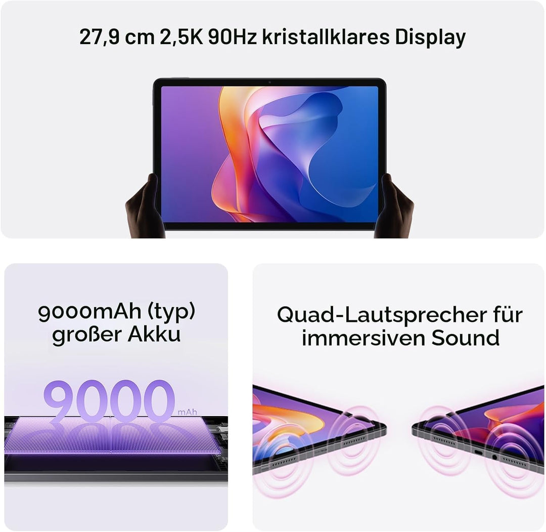 Xiaomi Redmi Pad 2 11" 8GB/256GB 4G Grau (Graphite Gray) 8GB+256GB, 8GB+256GB