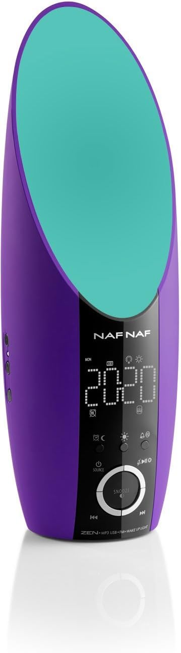 NAFNAF ZEN Sonnenaufgang Radio Wecker simuliert die aufgehende Sonne, lila Purple, Purple
