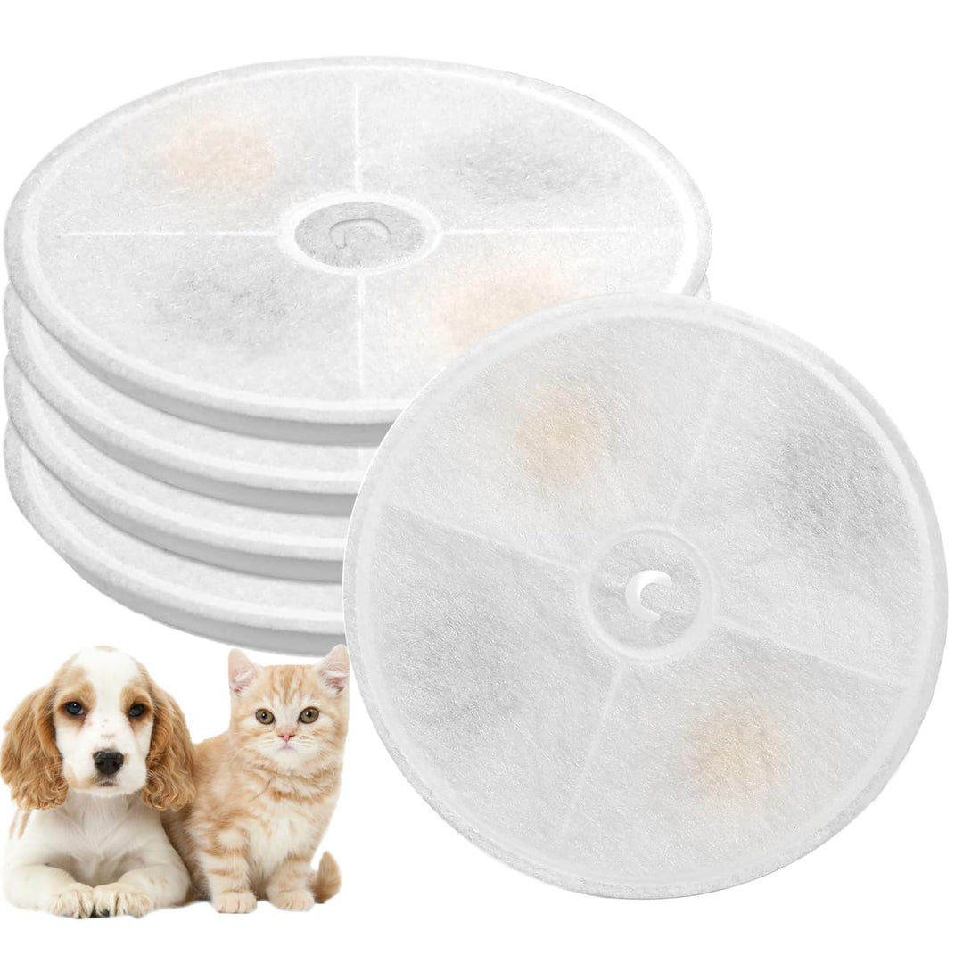 5 Stück Katzenbrunnen Filter, Kompatibel mit PETKIT Trinkbrunnen Unit 3.0, mit Harz und Aktivkohle,