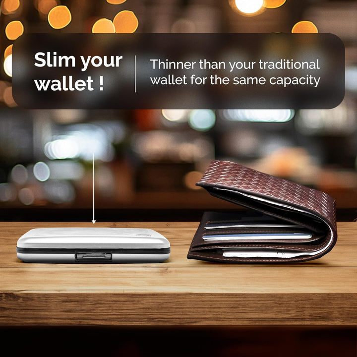 ÖGON -DESIGNS- V2 Smart Case Large - Aluminium Geldbörse - RFID Blockierung Kartenhalter - Kapazität
