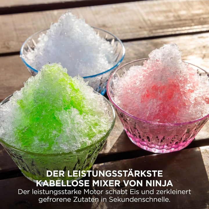 Ninja Blast Max Tragbarer Mixer/Blender/Smoothie Maker, 570 ml, wiederaufladbar, Mixbecher & auslauf