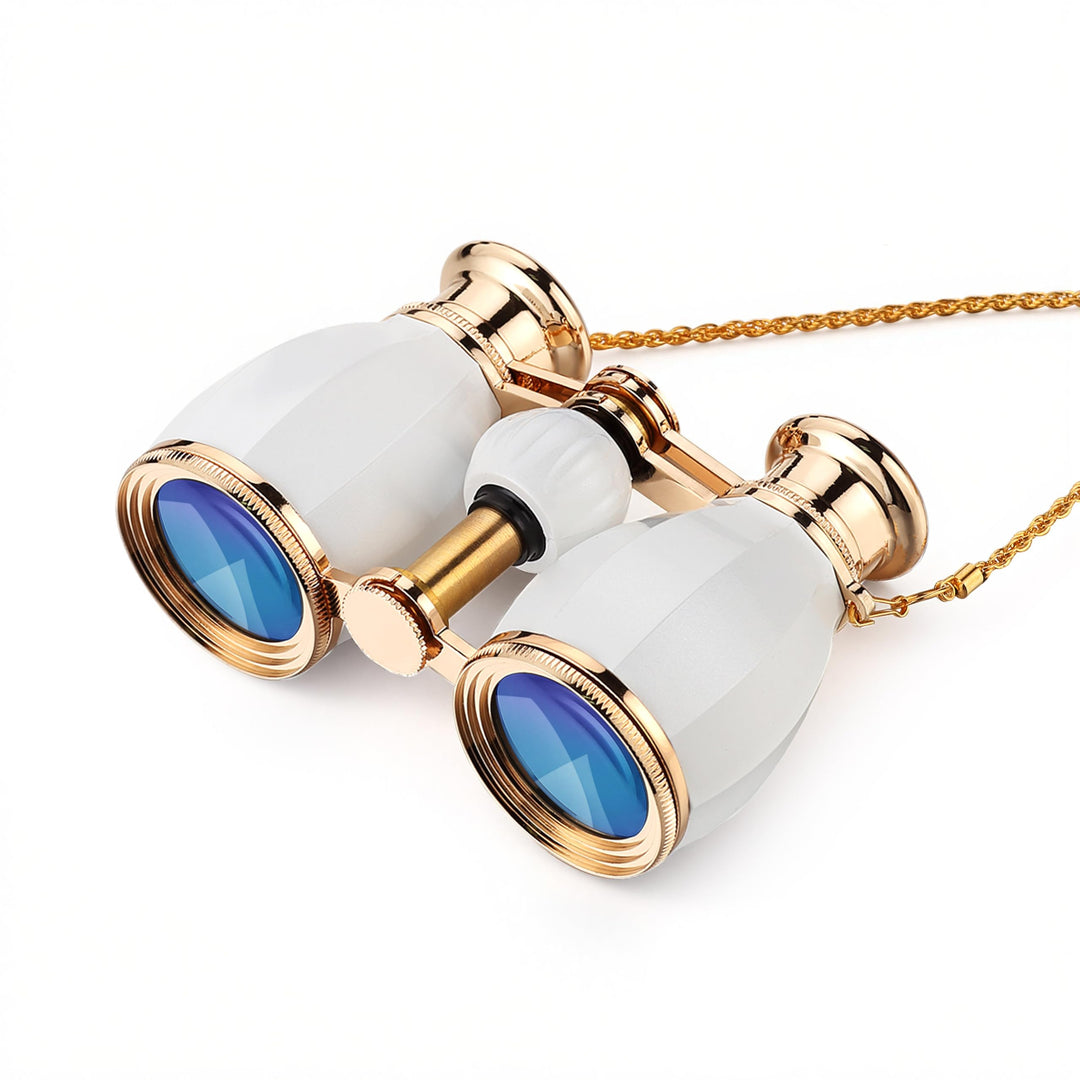 ESSLNB Operngläser 4X30 für Damen Theater Fernglas mit Kette und Tasche Optisches Glas für Oper Konz
