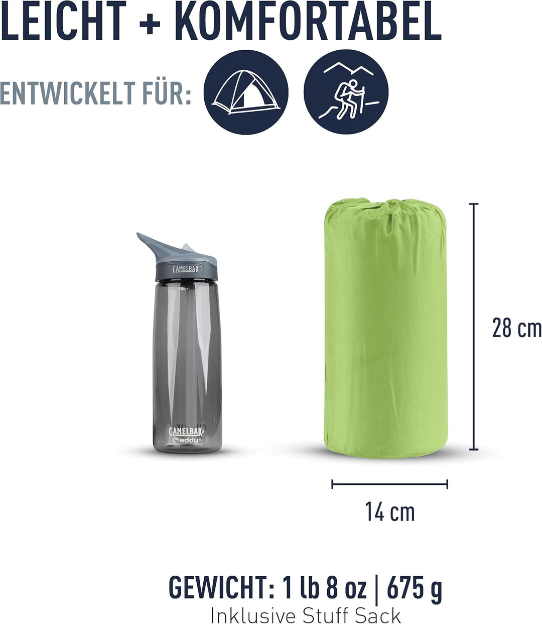 SEA TO SUMMIT - Comfort Light Self Inflating Isomatte - rutschfeste Schlafmatte - Delta Core-Technol