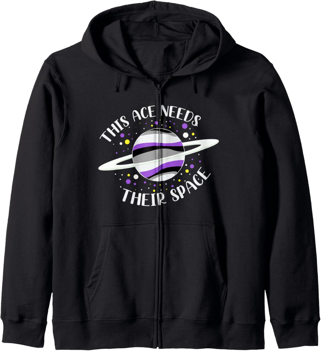 Ace Flagge Planet LGBTQ Queer Geschenk Lustiges Asexuell Kapuzenjacke