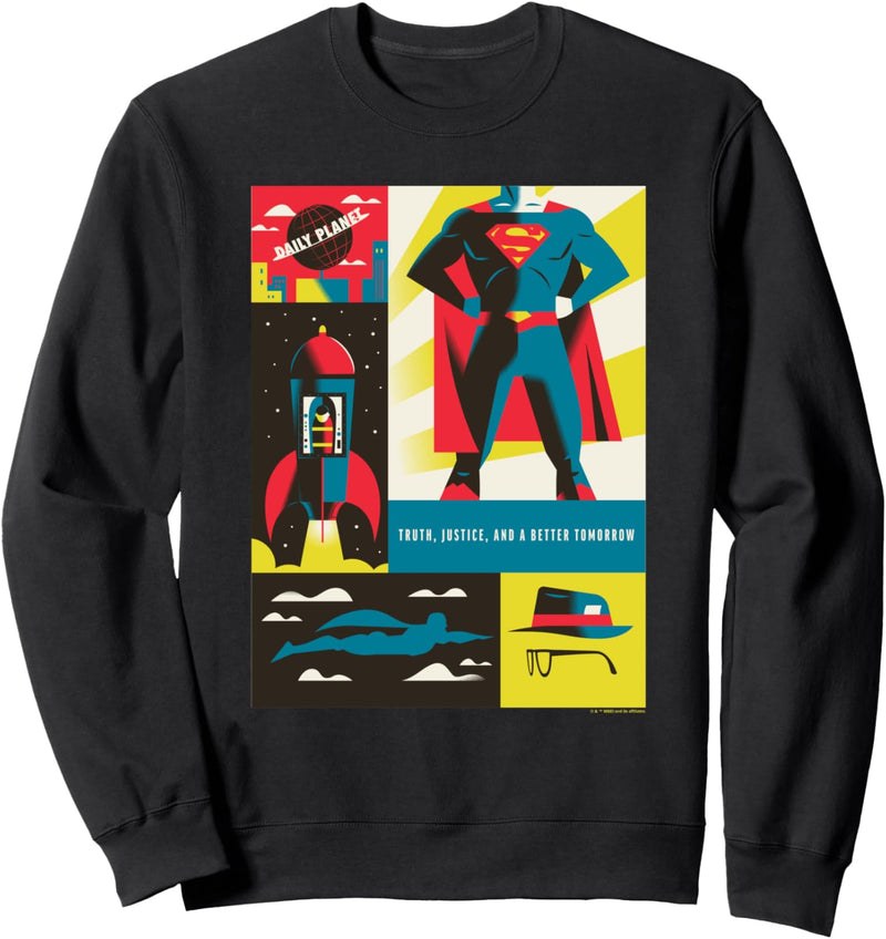 WB 100: Superman Truth, Justice, And A Better Tomorrow Icons Sweatshirt