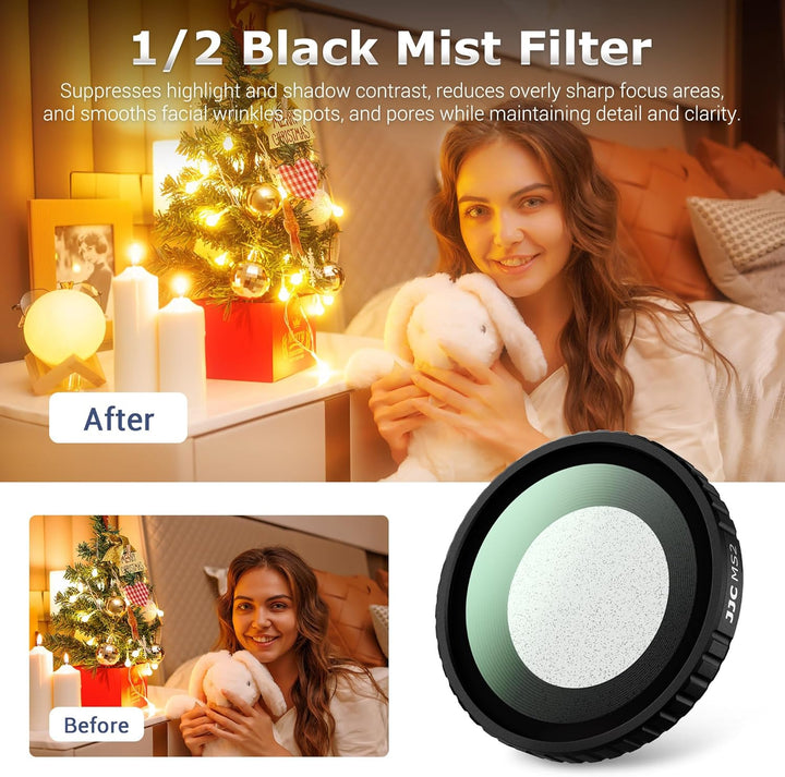Schwarzer Weichzeichner 1/2 Filter für DJI Osmo Nano mit Tasche Black Mist 1/2 Filter, Black Mist 1/