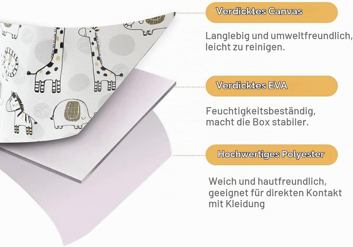 YFNHOME Faltbar Wäschekörbe, 58L Extra Gross Spielzeug Aufbewahrung Wäschekorb Aufbewahrungskorb Kin