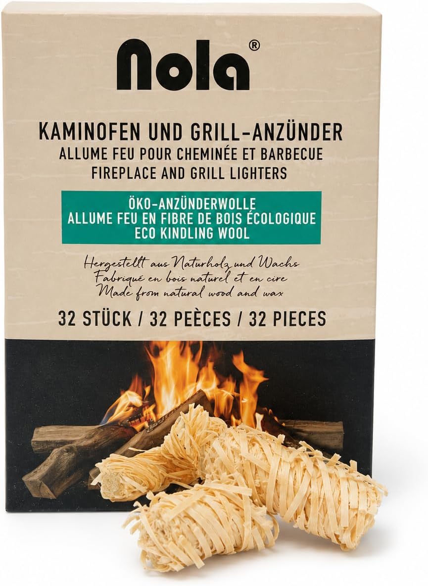 12 Schachteln à 32 ökologische Grill- und Kaminanzünder aus Holzwolle mit Wachs (384 Anzünder) Tests