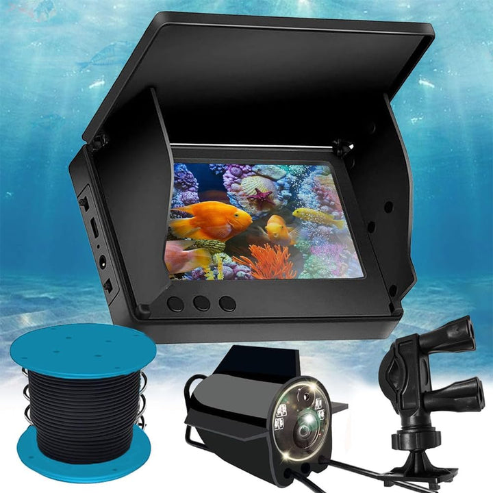 Sarini Fishfinder Unterwasserkamera Weitwinkel Infrarot Nachtsicht Host Wasserdichtes 5 Zoll IPS Dis