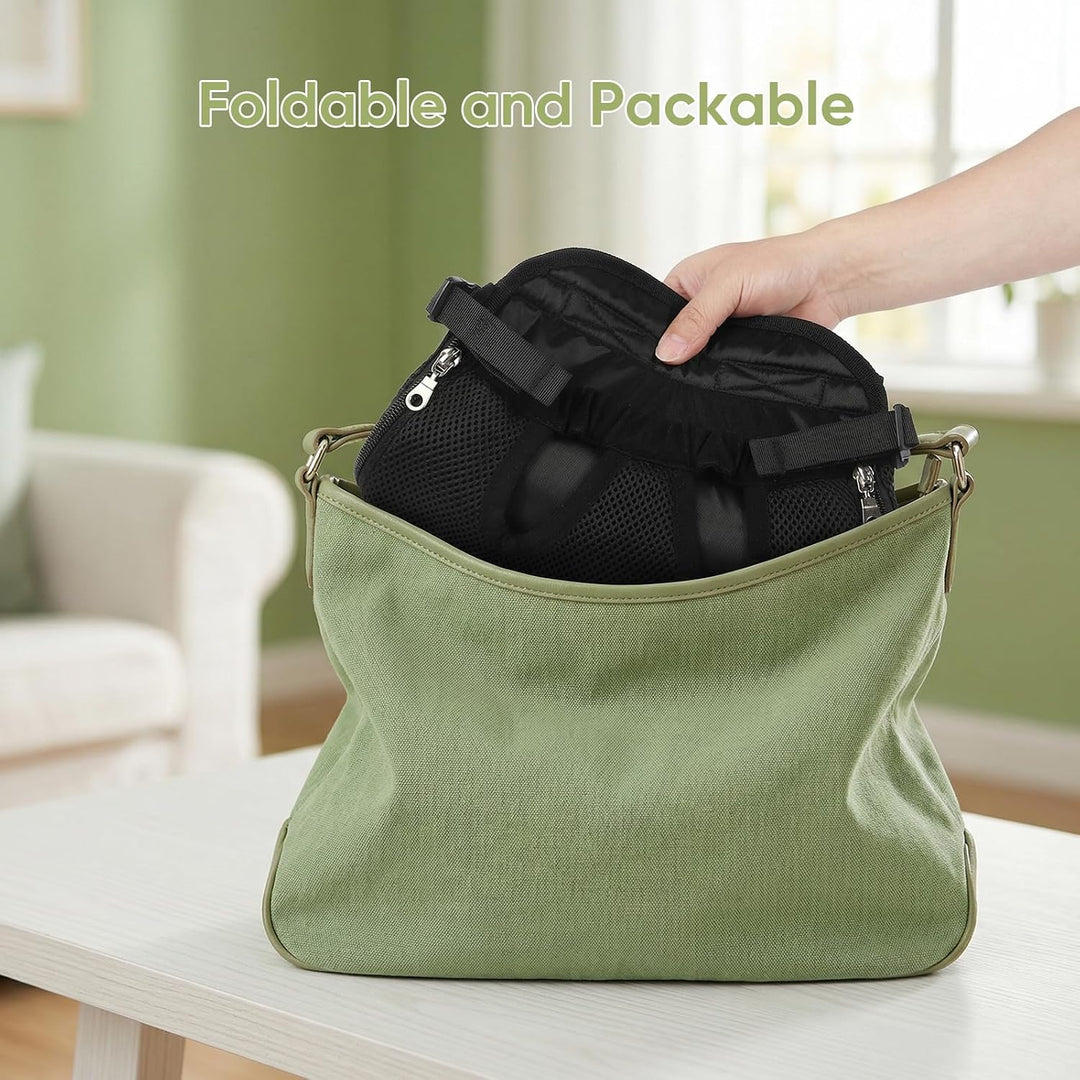 nulala Verbessert Hunderucksack bis 7kg, Atmungsaktiver Haustier Rucksack mit Gepolsterte Schultergu