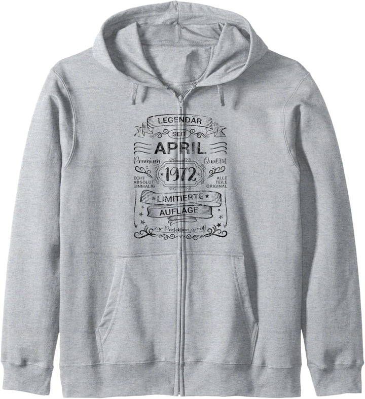 Legendär Seit April 1972 Geburtstag Mann Frau Kapuzenjacke