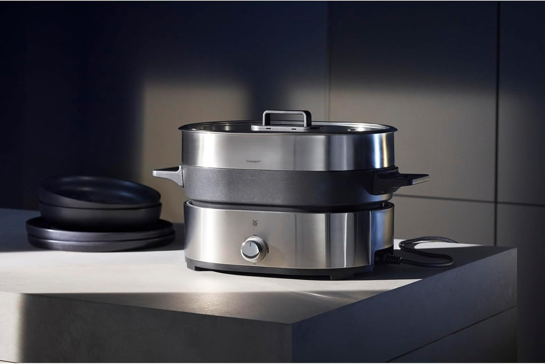 WMF Lono Hot Pot & Dampfgarer elektrisch 3,6l, chinesisches Fondue für 6 Personen, elektrische Dampf