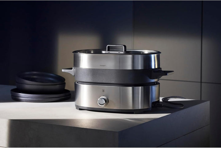 WMF Lono Hot Pot & Dampfgarer elektrisch 3,6l, chinesisches Fondue für 6 Personen, elektrische Dampf