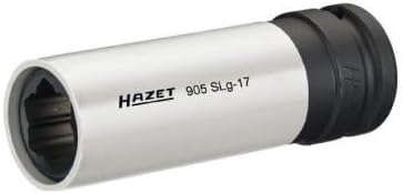 HAZET Steckschlüssel-Einsatz 905SLG-17 I Antrieb: Vierkant und Hybrid Sonderprofil Abtrieb für Kfz u