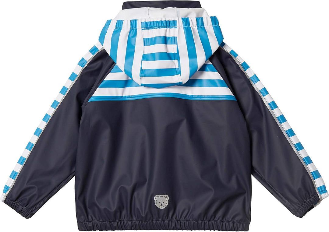 Steiff Jungen Rainjacket Raglan Regenjacke 80 Blau (Black Iris 3032), 80 Blau (Black Iris 3032)
