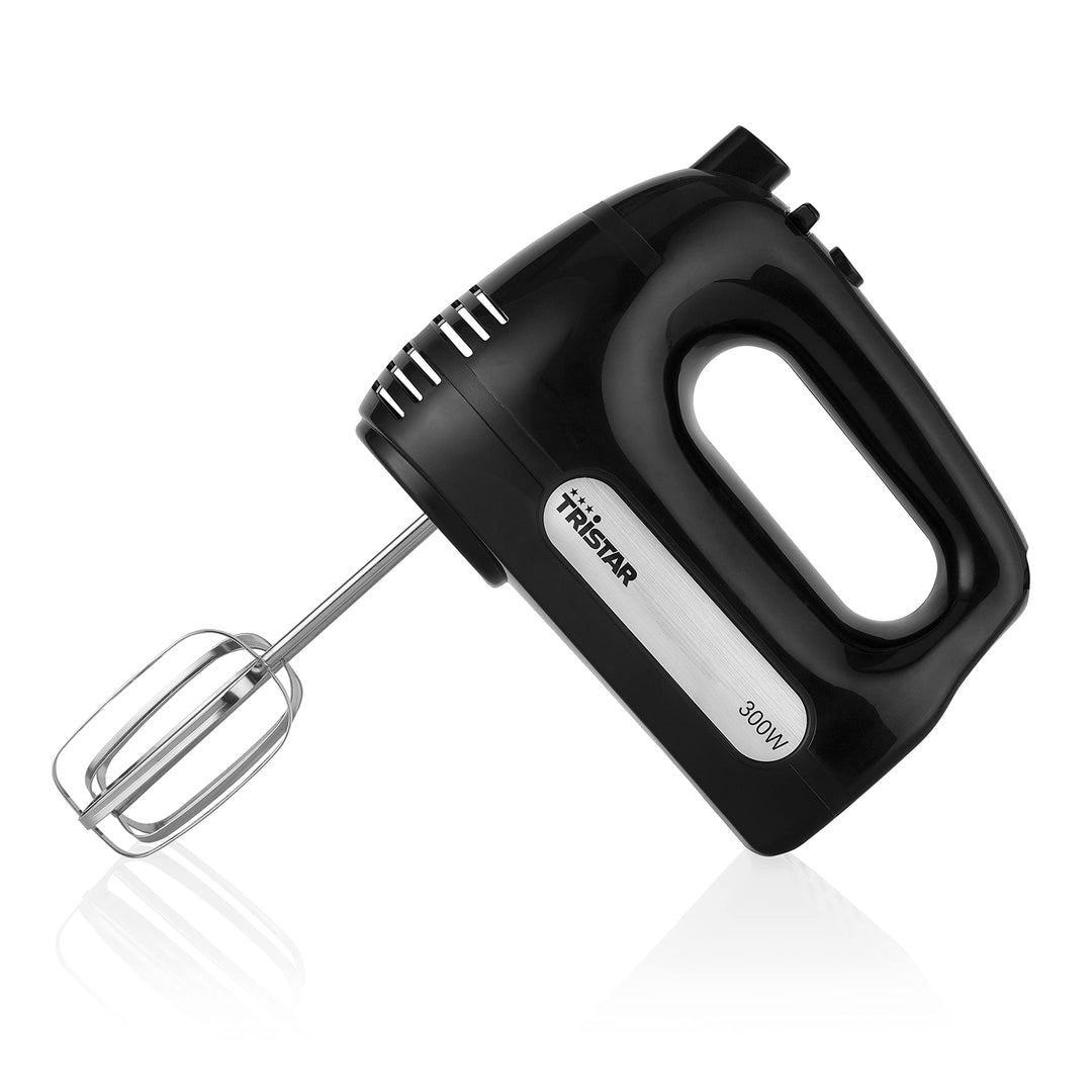 Tristar MX-4201 Handmixer, 5 Geschwindigkeits- und 1 Turbostufe, 300 Watt Leistung, mit 2 Teighaken