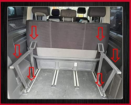 BREMER SITZBEZÜGE Multiflexboard Konsolen klappbar kompatibel mit VW T5 T6 T6.1 Multivan Pulverbesch
