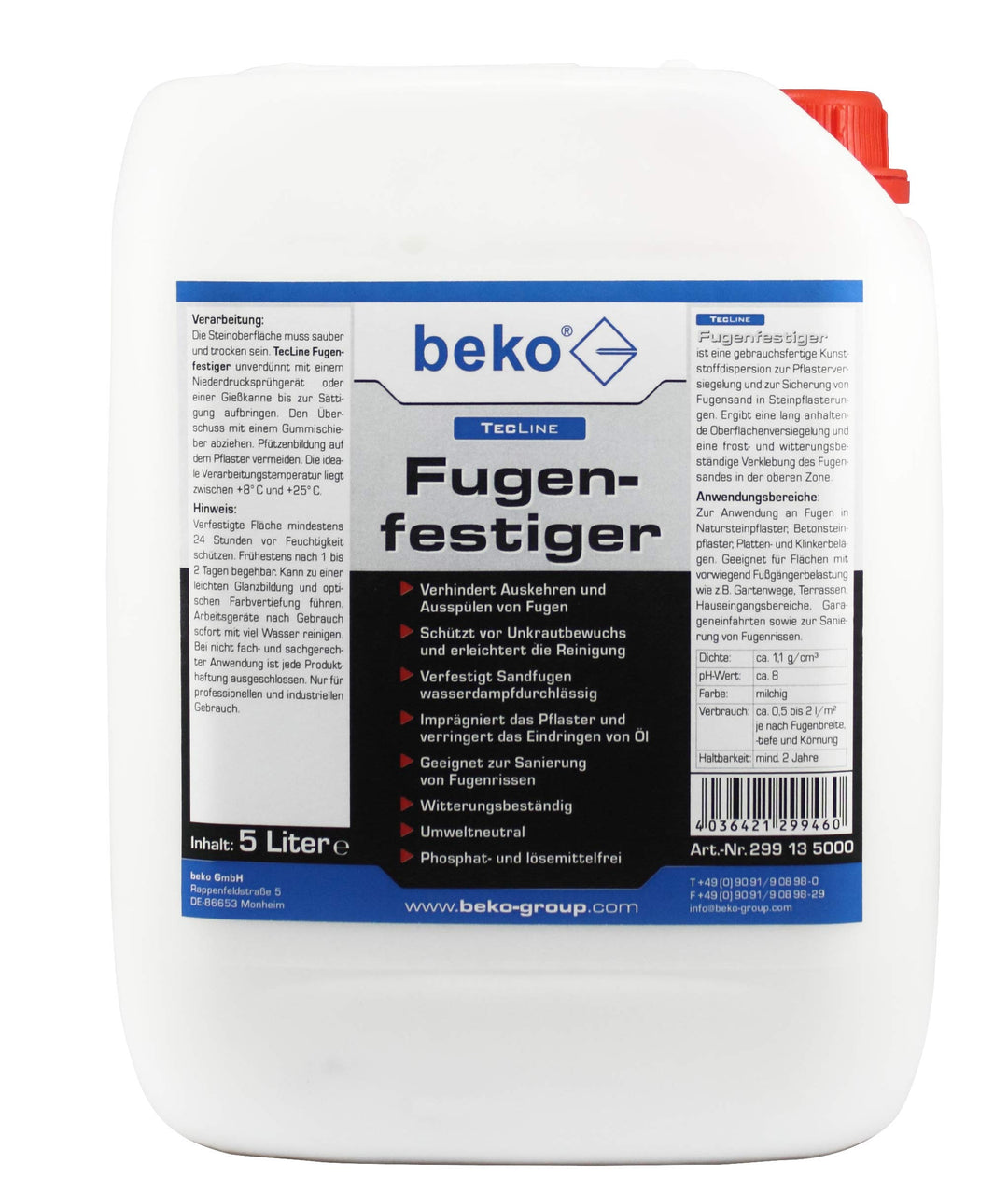 TecLine Fugenfestiger 5 l Kanister