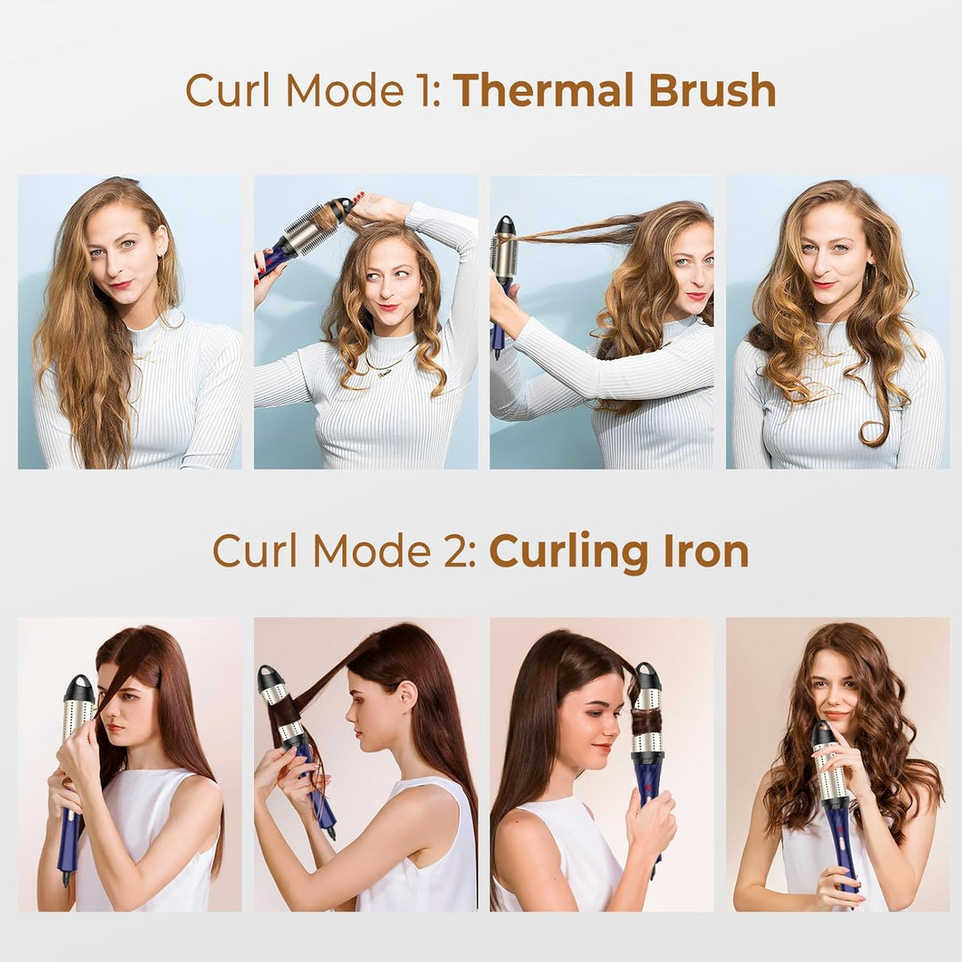 Rundbürste 45 mm Hot Brush,Thermal Brush,Thermo Brush, 3 in 1 Stylingbürsten mit Lockenbürste, Hot b