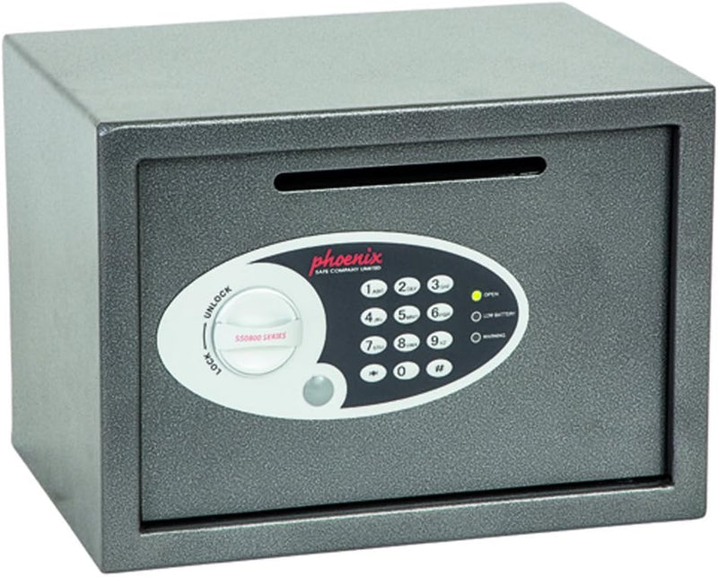 Phoenix Vela SS0802ED Deposit Home & Office Safe mit elektronischem Codeschloss Graphit-Grau (klein)