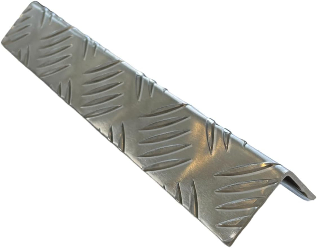 Aluminium Winkelprofil, Kantenprofil, 2000mm Aluwinkel 70x40 mm Schenkelinnenmass aus Alu Riffelblec