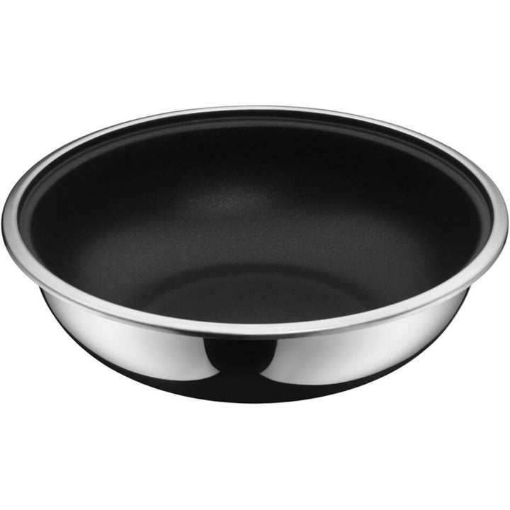 WMF Click&Serve Wokpfanne Induktion 26 cm, ohne Edelstahlgriff, Wok Edelstahl beschichtet, backofenf
