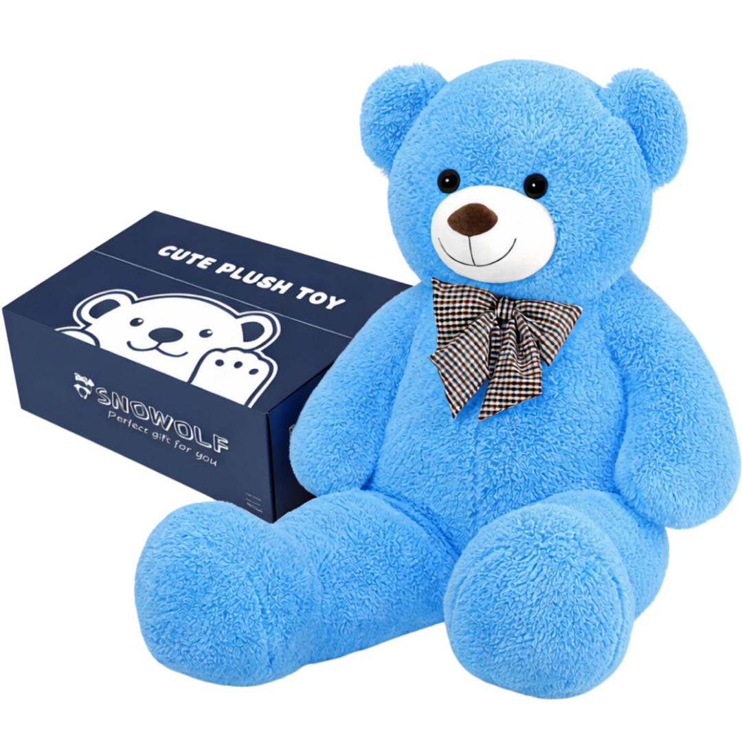 SNOWOLF XXL Teddybär 120cm Riesen Weiches Spielzeug gross Stofftier Plüschtier Plüschbär Kuschelbär
