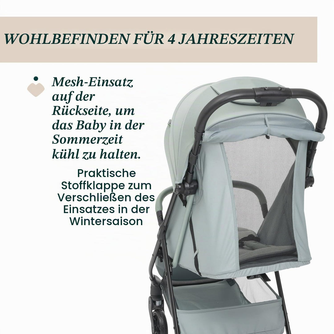 Chicco Kinderwagen Taormina, Ab Geburt bis 22 Kg, Praktisch und leicht, Zusammenklappbarer Buggy, Ki
