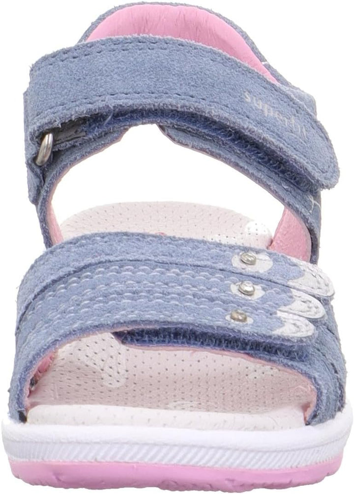 Superfit Mädchen Emily Sandale 24 EU Blau Rosa 8020, 24 EU Blau Rosa 8020
