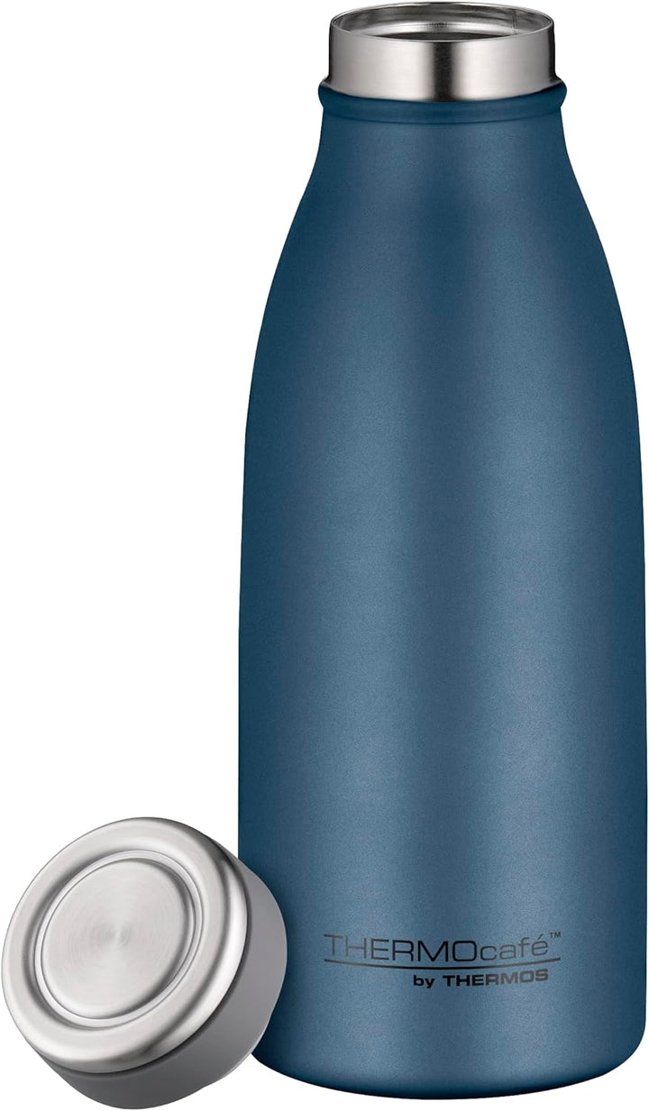 THERMOcafé by THERMOS TC BOTTLE night blue mat 0,35l, Isolierflasche aus Edelstahl, kohlensäurefest,