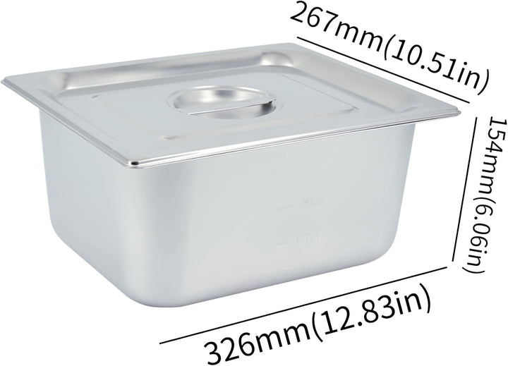TAIMIKO Elektrisches Maria-Badezimmer, Edelstahl, 220 V, professionell, mit 4 Behältern, für Frühstü