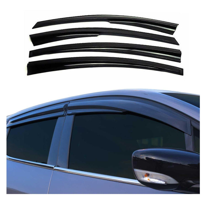 OMAC Windabweiser Regenabweiser kompatibel mit Toyota Corolla E210 Limousine 2019-2023 Acryl 4X