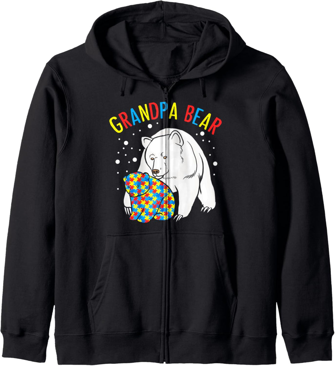 Autismus Opa Bär! Autismus-Bewusstseinsgeschenk Kapuzenjacke