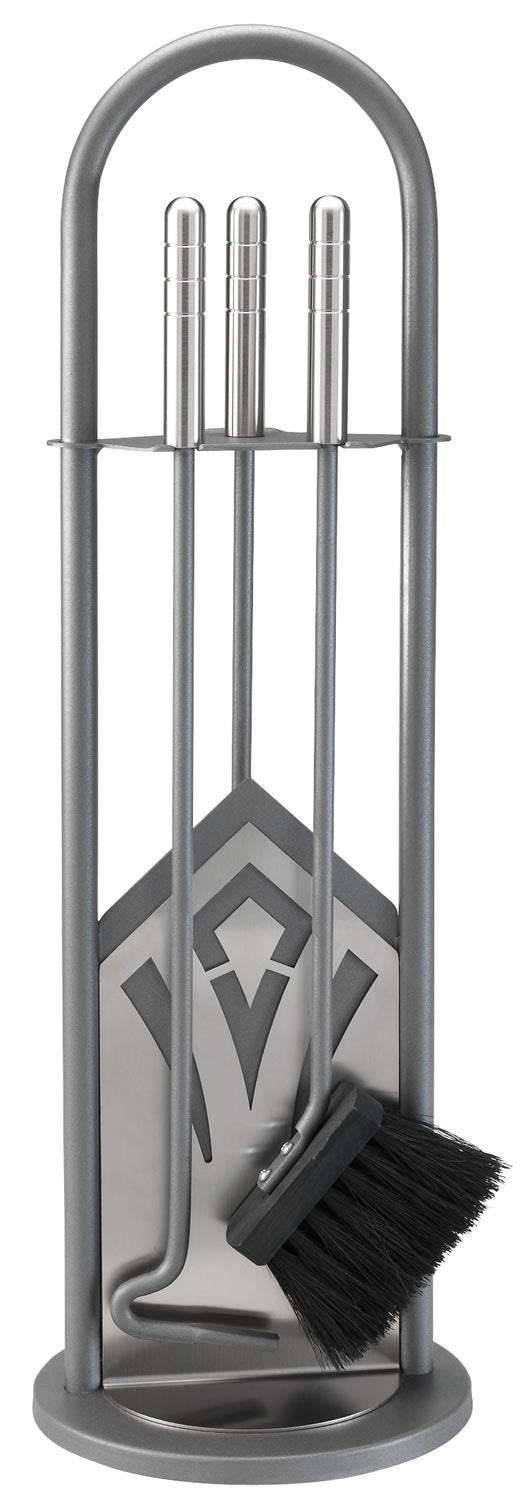 Schössmetall Kamingrt. anthrazit/Edelstahl/Besteck Edelstahl, Saphira-1 04561150