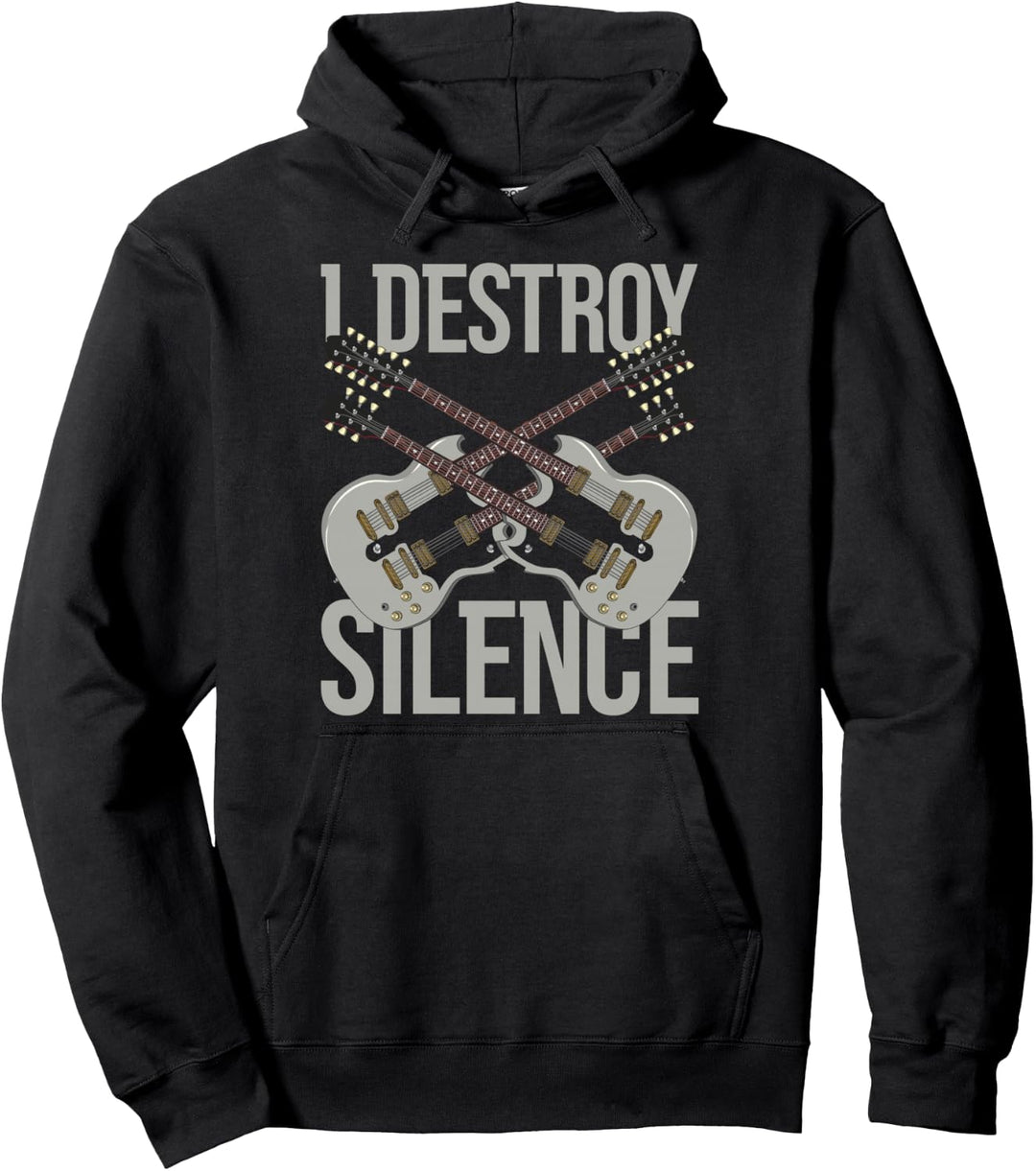 Gitarrist Rock Musiker Gitarrenspieler Lustiges Gitarre Pullover Hoodie