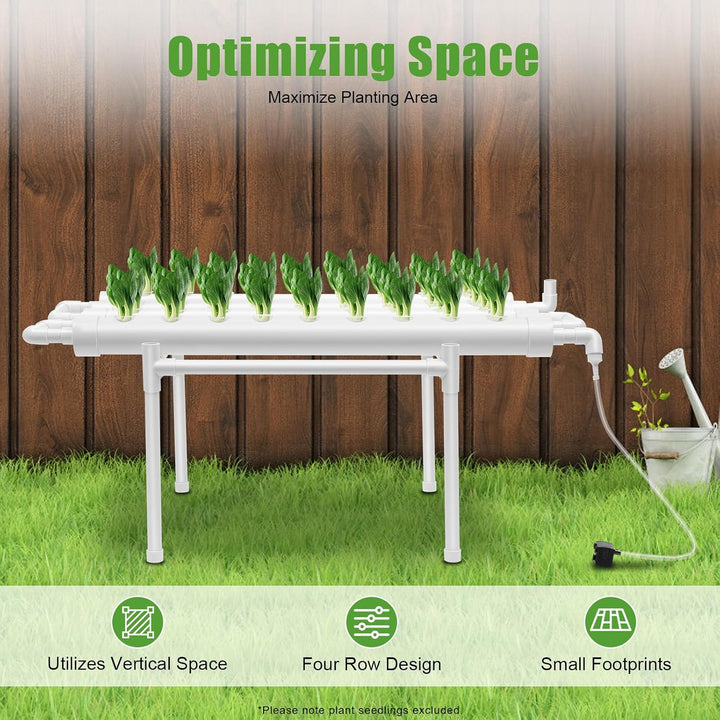 Hydroponic System, Hydroponic Grow Kit, NFT Hydroponic Kit, PVC-U Hydroponic System, Vertikales Gart