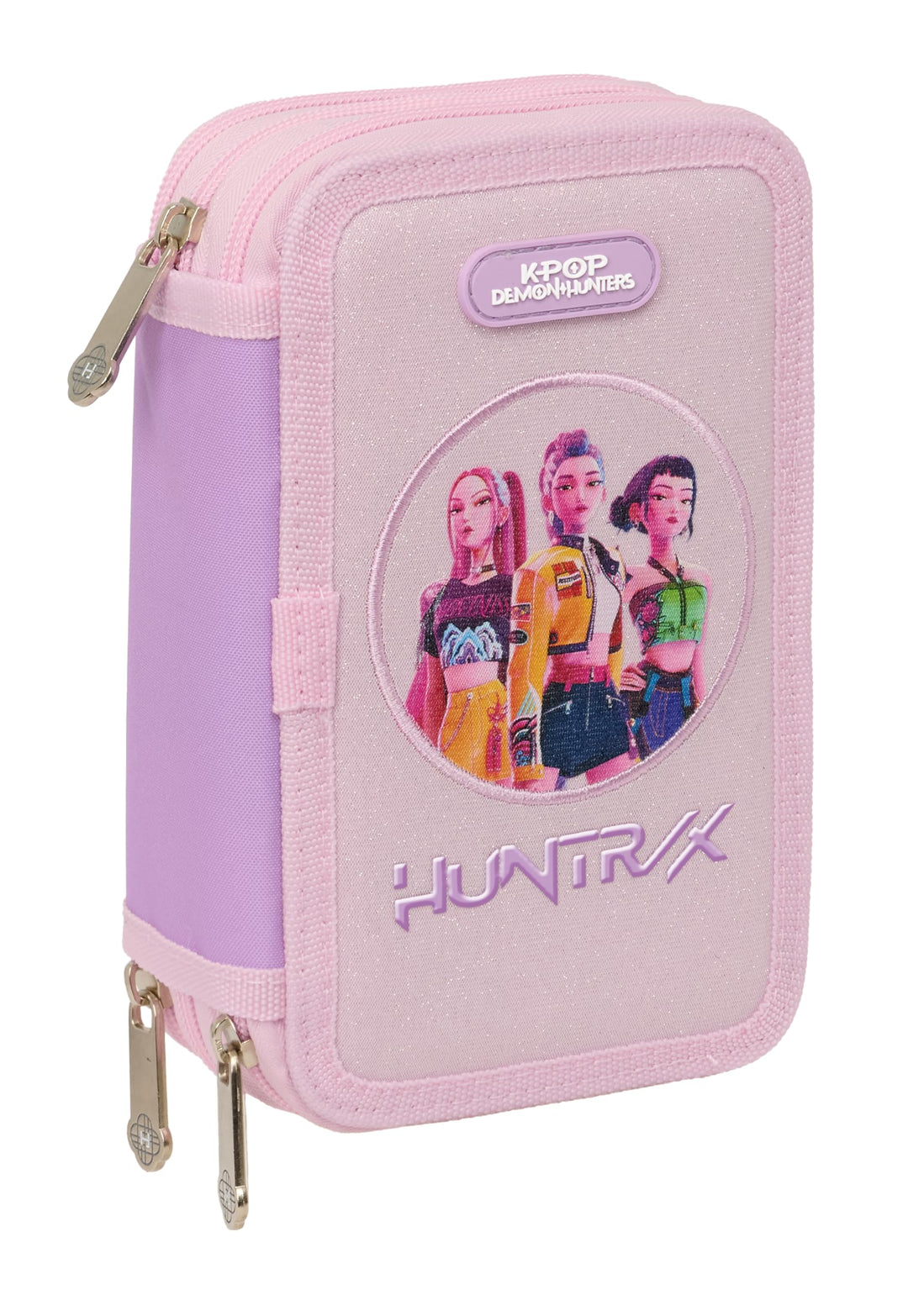 K-POP Demon Hunters ICONIC Schulmäppchen mit 37 Utensilien, Kindermäppchen, ideal für Kinder von 5 b