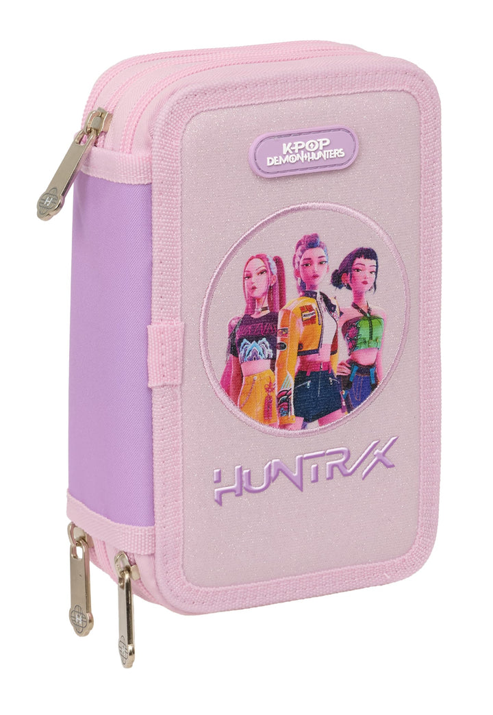 K-POP Demon Hunters ICONIC Schulmäppchen mit 37 Utensilien, Kindermäppchen, ideal für Kinder von 5 b